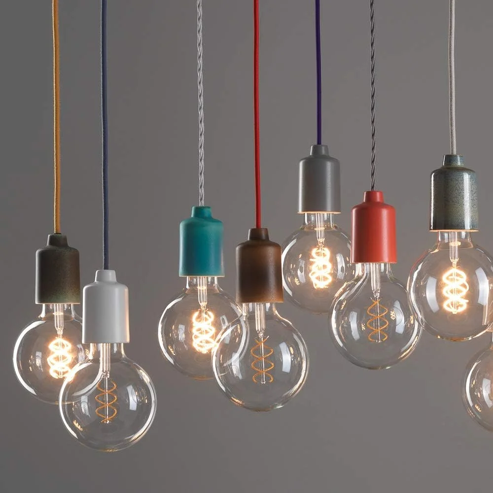 کابل پارچه ای بافته شده Klartext LUMIÈRE برای روشنایی 3x0.75 میلی متر، آبی تیره، 3 متر. توجه: کابل ارت موجود است! حداکثر ایمنی ضد شوک!