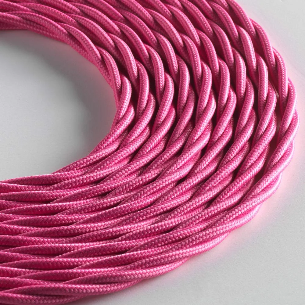 کابل پارچه ای بافته شده Klartext LUMIÈRE برای روشنایی 3x0.75 میلی متر صورتی 3 متر هشدار: کابل ارت موجود است! حداکثر ایمنی ضد شوک! کابل پارچه ای بافته شده Klartext LUMIÈRE برای روشنایی 3x0.75 میلی متر صورتی 3 متر هشدار: کابل ارت موجود است! حداکثر ایمنی ضد شوک!