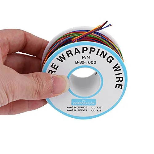 کابل تست عایق رنگی 8 سیمه P/N B-30-1000 250M سیم مسی قلع اندود جامد 30AWG 250M