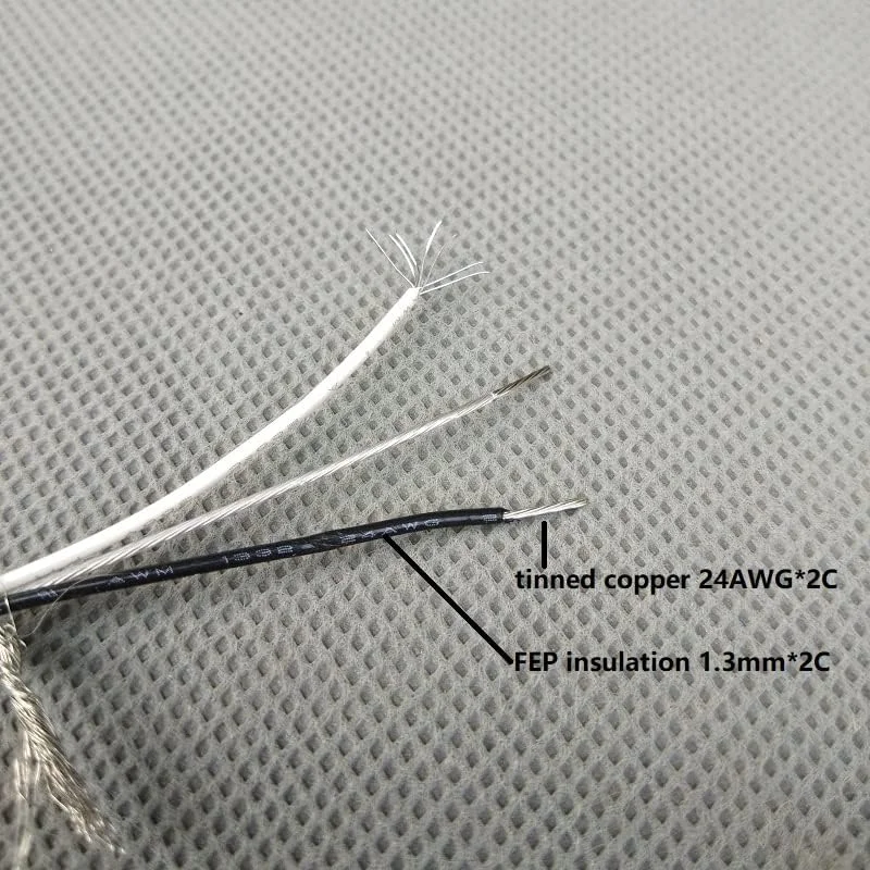 AETOOL - Improv - سیم برق چراغ روشنایی با روکش بافته شده شفاف 24AWGx2C+ طناب سیم فولادی یا 26AWG*3C (1000 متر، 26AWGX3C)