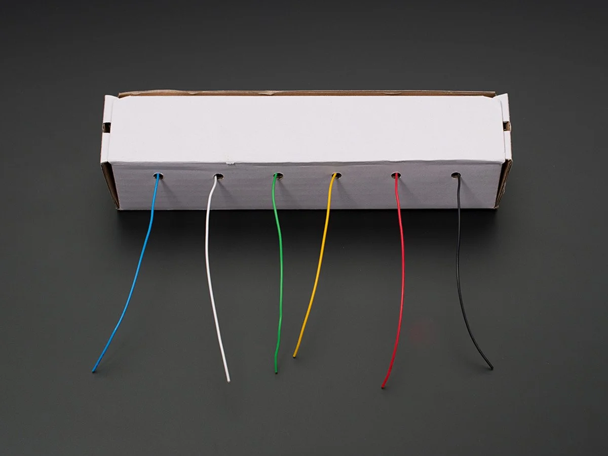 مجموعه قرقره سیم اتصال لوازم جانبی Adafruit، سیم 22AWG [مغزی جامد]