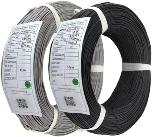 سیم برق الکترونیکی سیلیکونی مقاوم در برابر حرارت بالا AETOOL - Improv - 20 АWG، سیم مسی قلع اندود برای تجهیزات الکترونیکی روشنایی - UL3135 Awg20 (قهوه ای 10 متر)