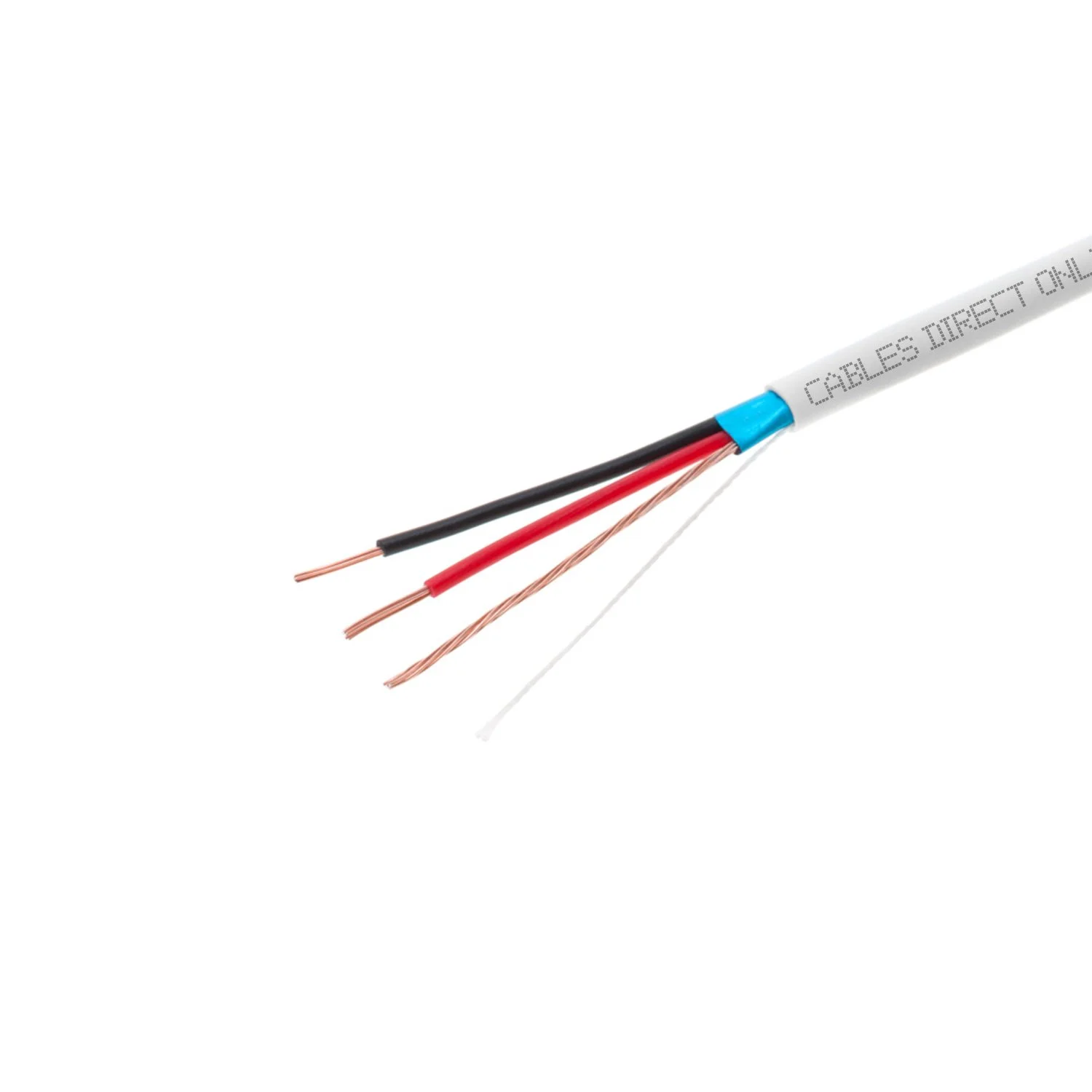 سیم محافظ دار (FTP) با هادی جامد 22/2، 500 فوت، مناسب برای سیستم های اعلام حریق/امنیتی