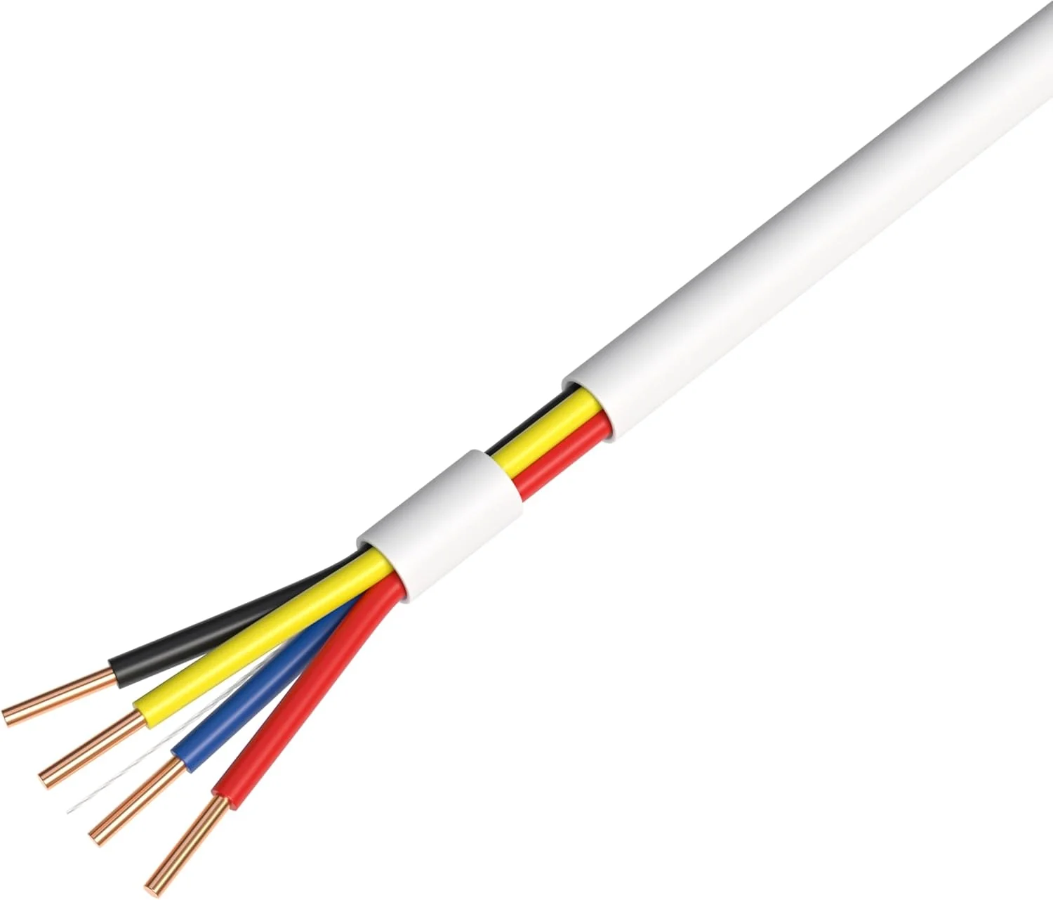 سیم آلارم ایستگاه دزدگیر/امنیتی با هادی جامد 22/4 طول 500 فوت (بدون شیلد (UTP), 22/4, جامد, 500 فوت)