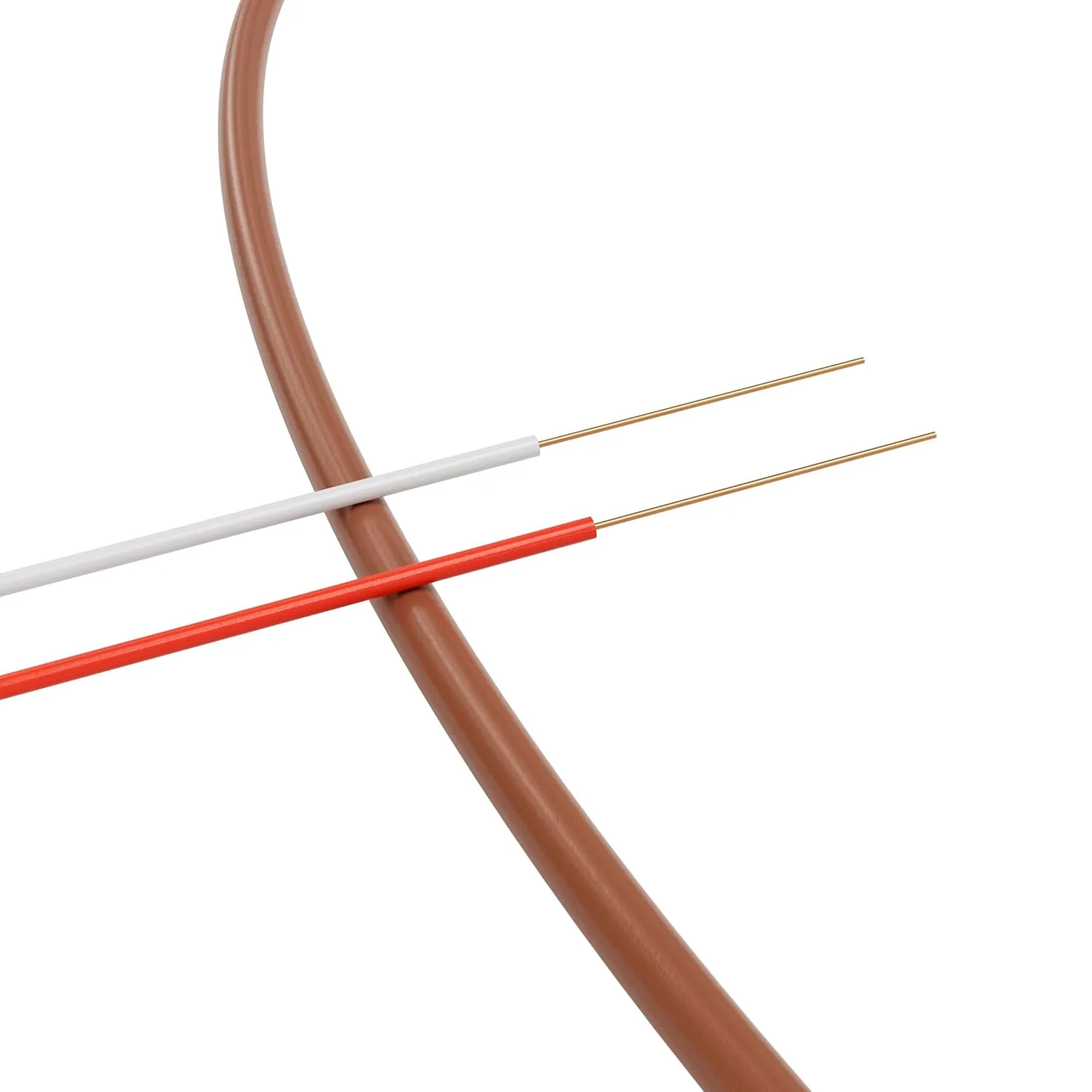 سیم ترموستات THE CIMPLE CO 18/2 - قهوه ای - مس جامد 18 گیج، 2 رسانا - CL2 (دارای لیست UL) CMR Riser Rated (CL3) - دارای رتبه بندی مسکونی، تجاری و صنعتی - 18-2، 10 فوت