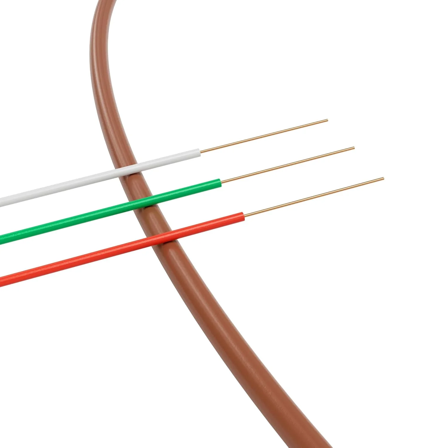 سیم ترموستات THE CIMPLE CO 18/3 - قهوه ای - مس جامد گیج 18، 3 رسانا - CL2 (دارای لیست UL) CMR Riser Rated (CL3) - دارای رتبه بندی مسکونی، تجاری و صنعتی - 18-3، 150 فوت