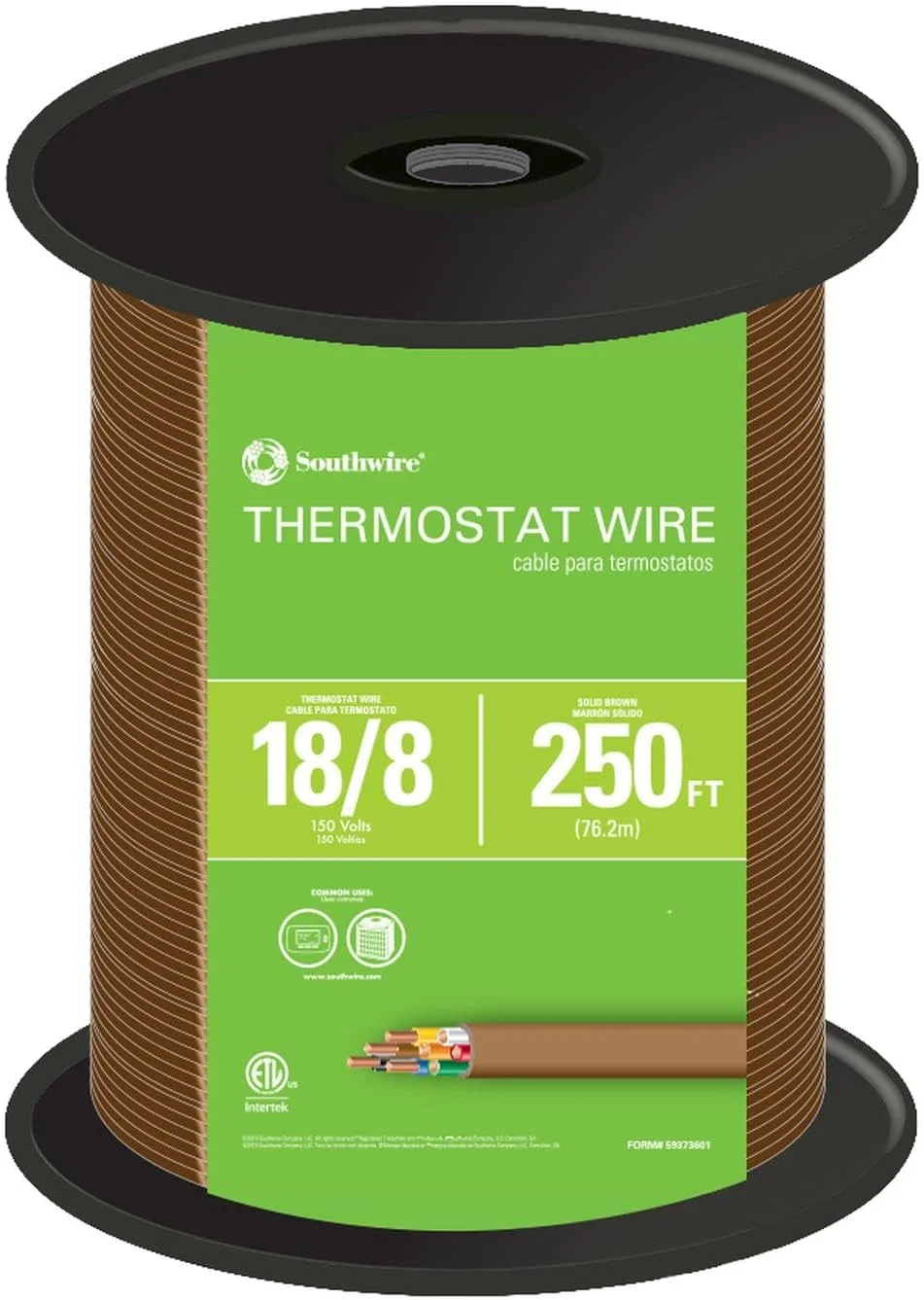 سیم ترموستات کلمن کابل 553080407، مس لخت جامد CL2، 18/8، 250 فوت