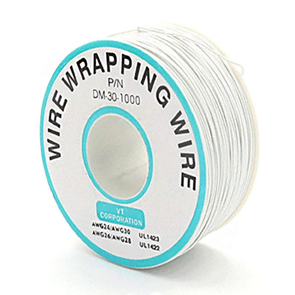 سیم تست عایق رنگی 250 متری، سیم مسی قلع اندود جامد 30AWG 0.25 میلی متر برای سیم پیچ تست الکترونیکی لپ تاپ