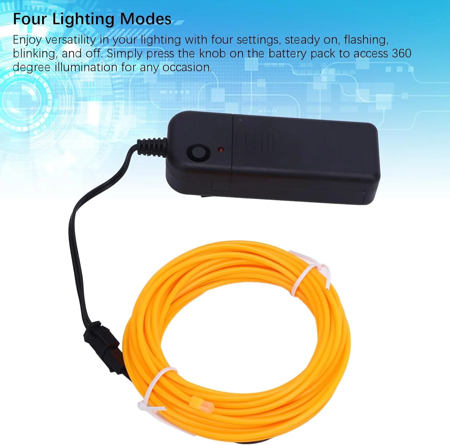 سیم ای‌ال Cryfokt، سیم ای‌ال، انعطاف‌پذیر و قابل برش، برای مهمانی، جشنواره، بار