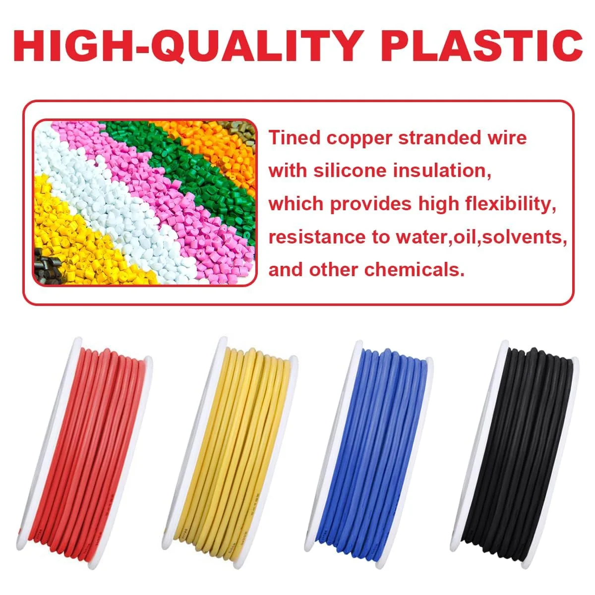 سیم برق زودازوکا 6 رنگ 4 متری/13 فوت هر رنگ 22 AWG PVC، سیم برق 0.34 میلی متر مربع، سیم های مسی قلع اندود (OD: 1.6 میلی متر)، سیم رشته ای - برای الکترونیک، پروژه های DIY، سیم کشی خودرو سیم برق زودازوکا 6 رنگ 4 متری/13 فوت هر رنگ 22 AWG PVC، سیم برق 0.34 میلی متر مربع، سیم های مسی قلع اندود (OD: 1.6 میلی متر)، سیم رشته ای - برای الکترونیک، پروژه های DIY، سیم کشی خودرو