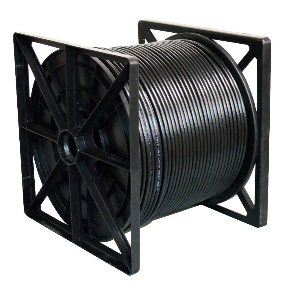 کابل دفن مستقیم CAT6 مدل DS611 Dripstone، طول 1000 فوت، سیم مفتولی 23AWG ضد آب با عایق پلی اتیلن (PE) برای استفاده در فضای داخلی/خارجی، مشکی (B07BW7CHWB)