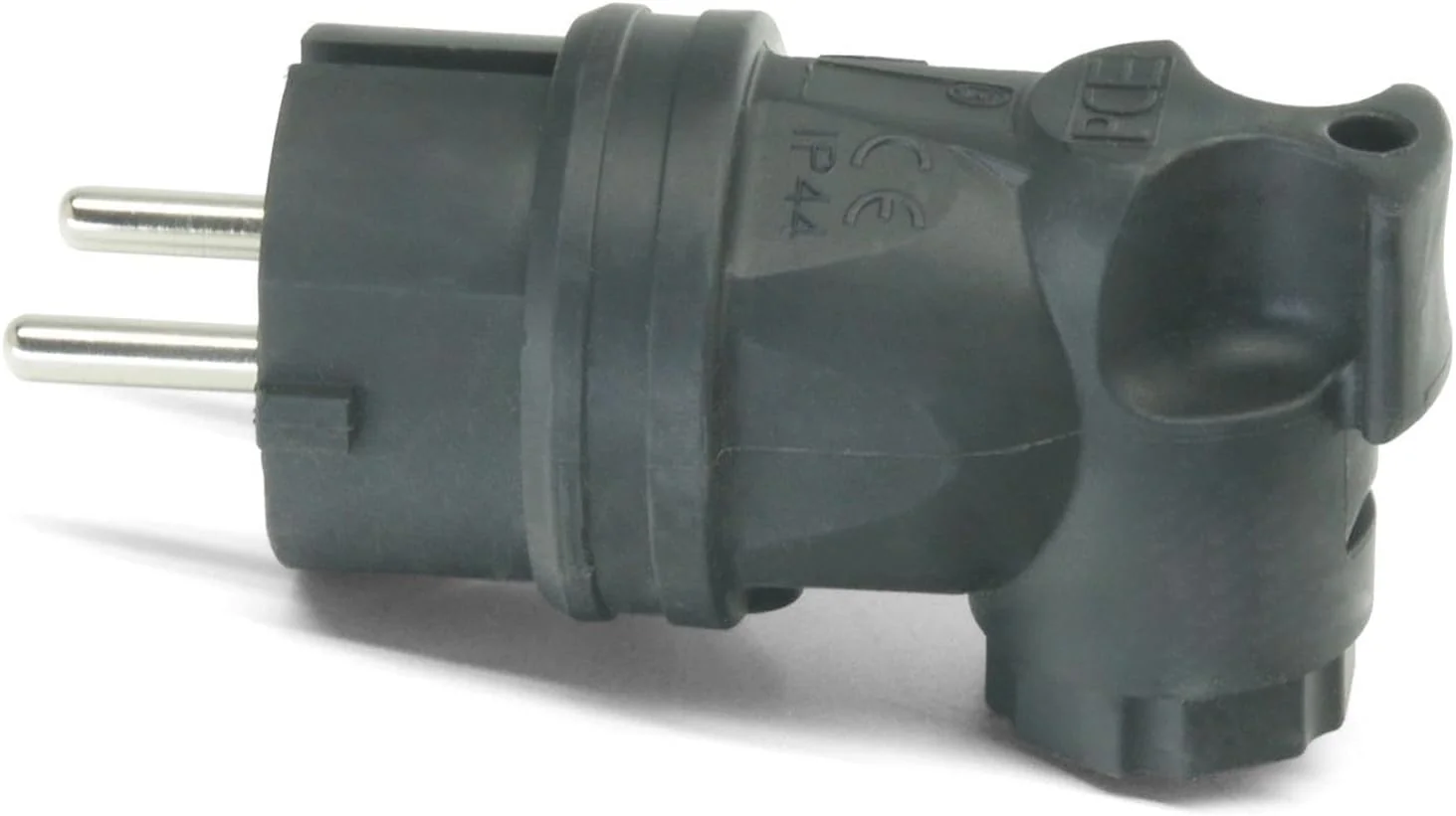 کابل اتصال 230 ولت/16 آمپر IP44 لاستیکی H07RN-F 3 x 2.5 mm² با دوشاخه زاویه دار لاستیکی سخت / انتهای آزاد 2 متری