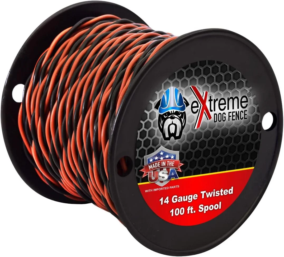 سیم فنس سگ بسیار قوی 30 متری با هسته جامد گیج 14، مناسب برای تمام برندها