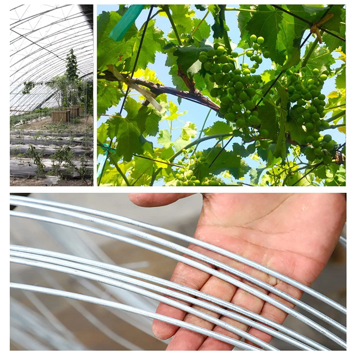 سیم مفتول گالوانیزه شماره 8، سیم مفتول گالوانیزه 5 متری، سیم فولادی چند منظوره ایده آل برای صنایع دستی، پروژه های DIY، بستن و تعمیر حصارها