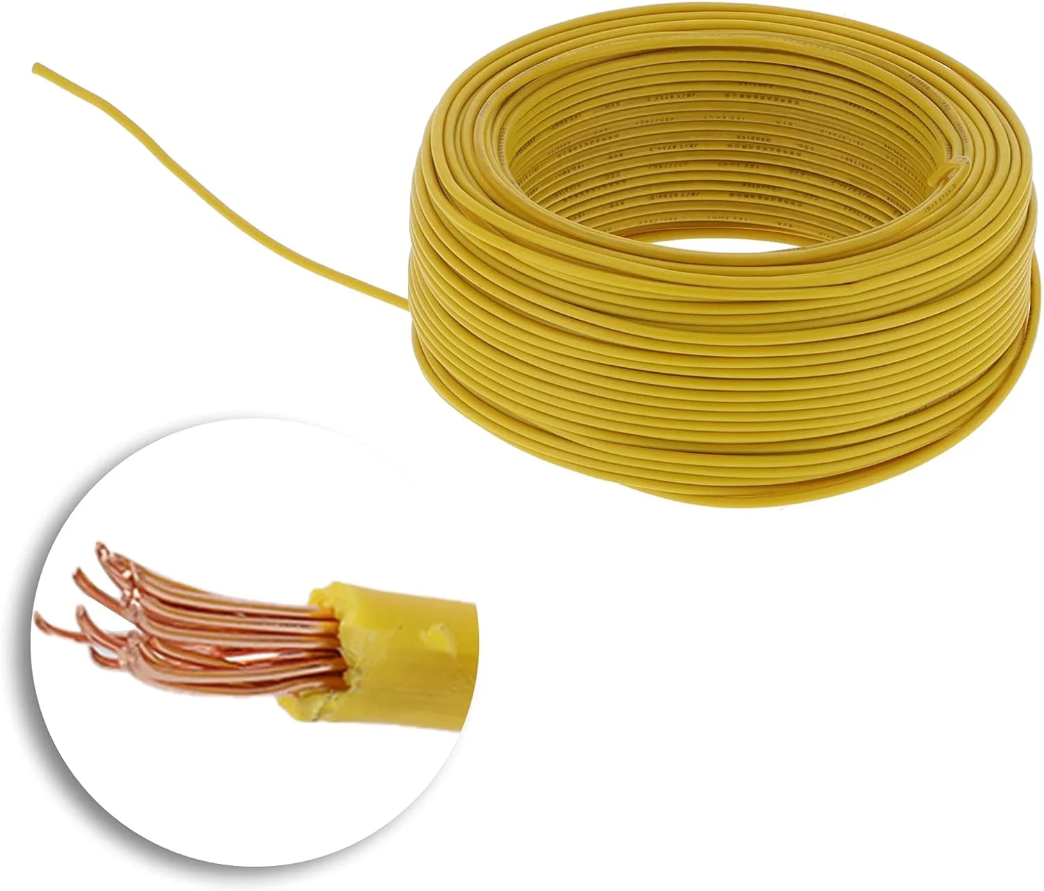 سیم عایق، سیم با روکش PVC، سیم مسی جامد، BVR-1 X 2.5 100M سیم برق پلی وینیل کلراید 19، سیم هادی مسی قرمز