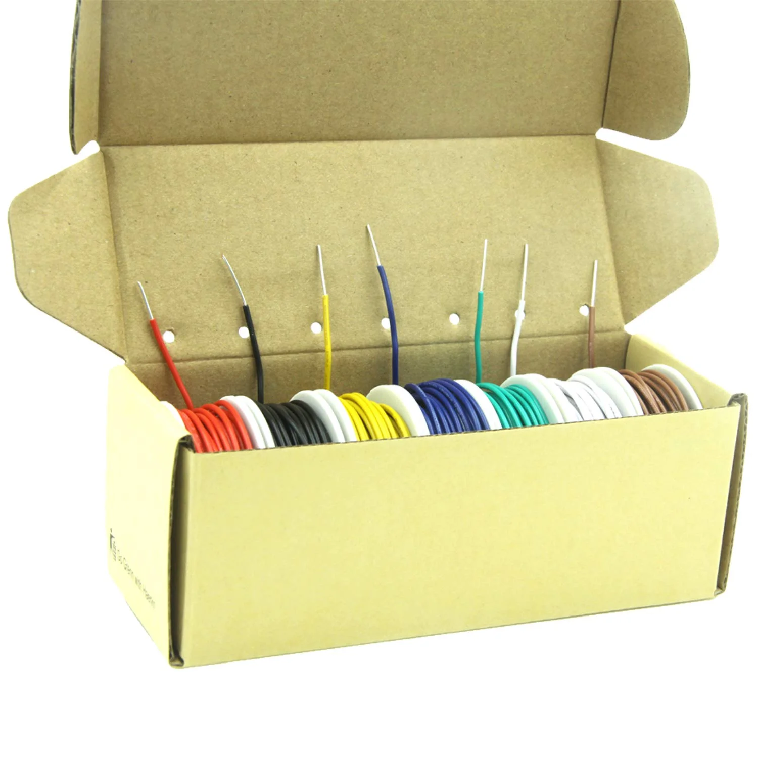 کیت سیم مفتولی ۰.۳۵ میلیمتر مربعی Haerkn 22 awg، سیم برق در ۷ رنگ، هر قرقره ۸ متر، سیم مسی قلع اندود برای برد بورد و پروژههای DIY کیت سیم مفتولی ۰.۳۵ میلیمتر مربعی Haerkn 22 awg، سیم برق در ۷ رنگ، هر قرقره ۸ متر، سیم مسی قلع اندود برای برد بورد و پروژههای DIY