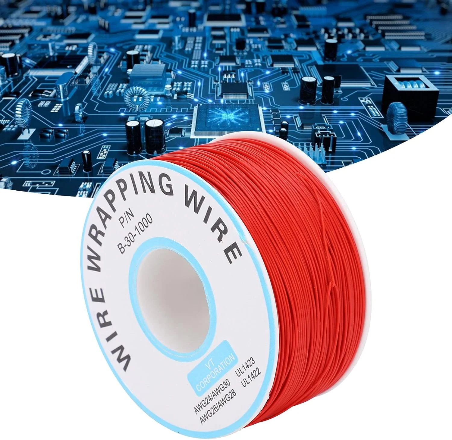 سیم‌های اتصال هسته جامد، کابل جامد مسی قلع اندود شده، اثرات اکسیداسیون، برای کیت سیم اتصال DIY (قرمز)