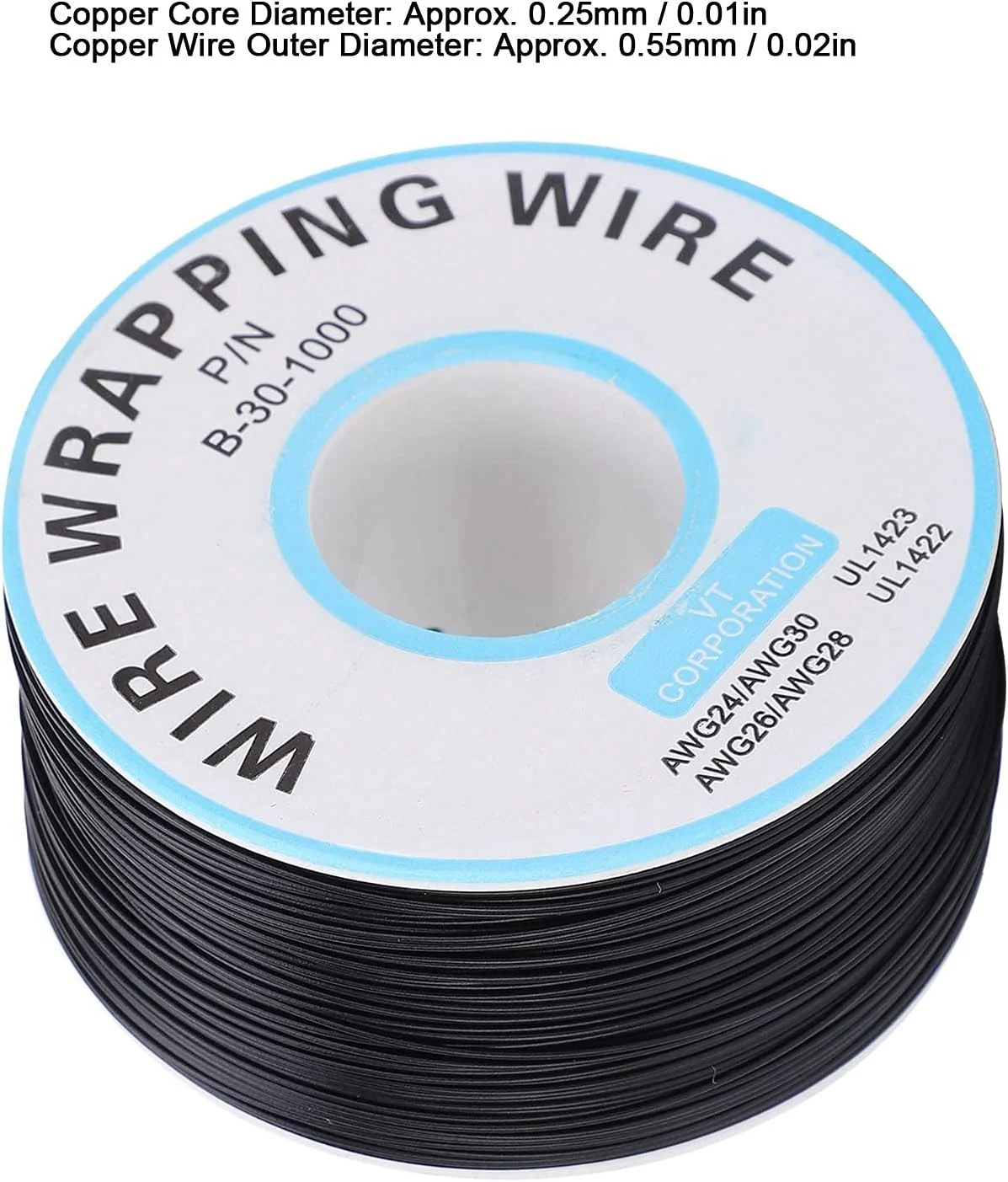 سیم های اتصال هسته جامد، کابل جامد مسی قلع اندود، اثرات اکسیداسیون، برای کیت سیم اتصال DIY (مشکی)