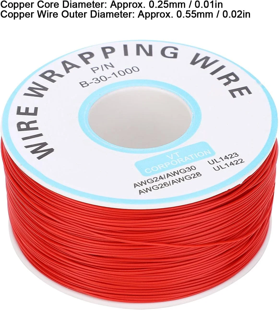سیم‌های اتصال هسته جامد، کابل جامد مسی قلع اندود شده، اثرات اکسیداسیون، برای کیت سیم اتصال DIY (قرمز)