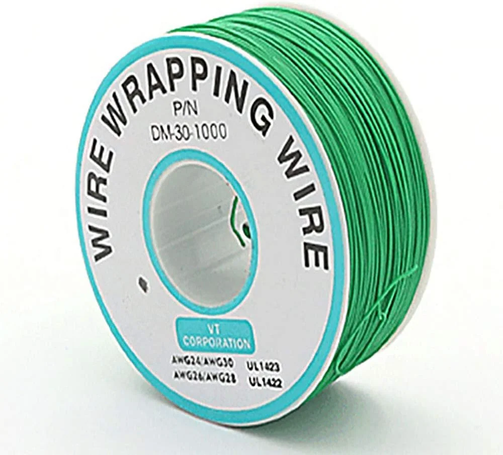 سیم عایق تست روکش کابل 250 متری 30AWG سیم مسی قلع اندود جامد سیم برق برای سیم روکش تست الکترونیکی لپ تاپ