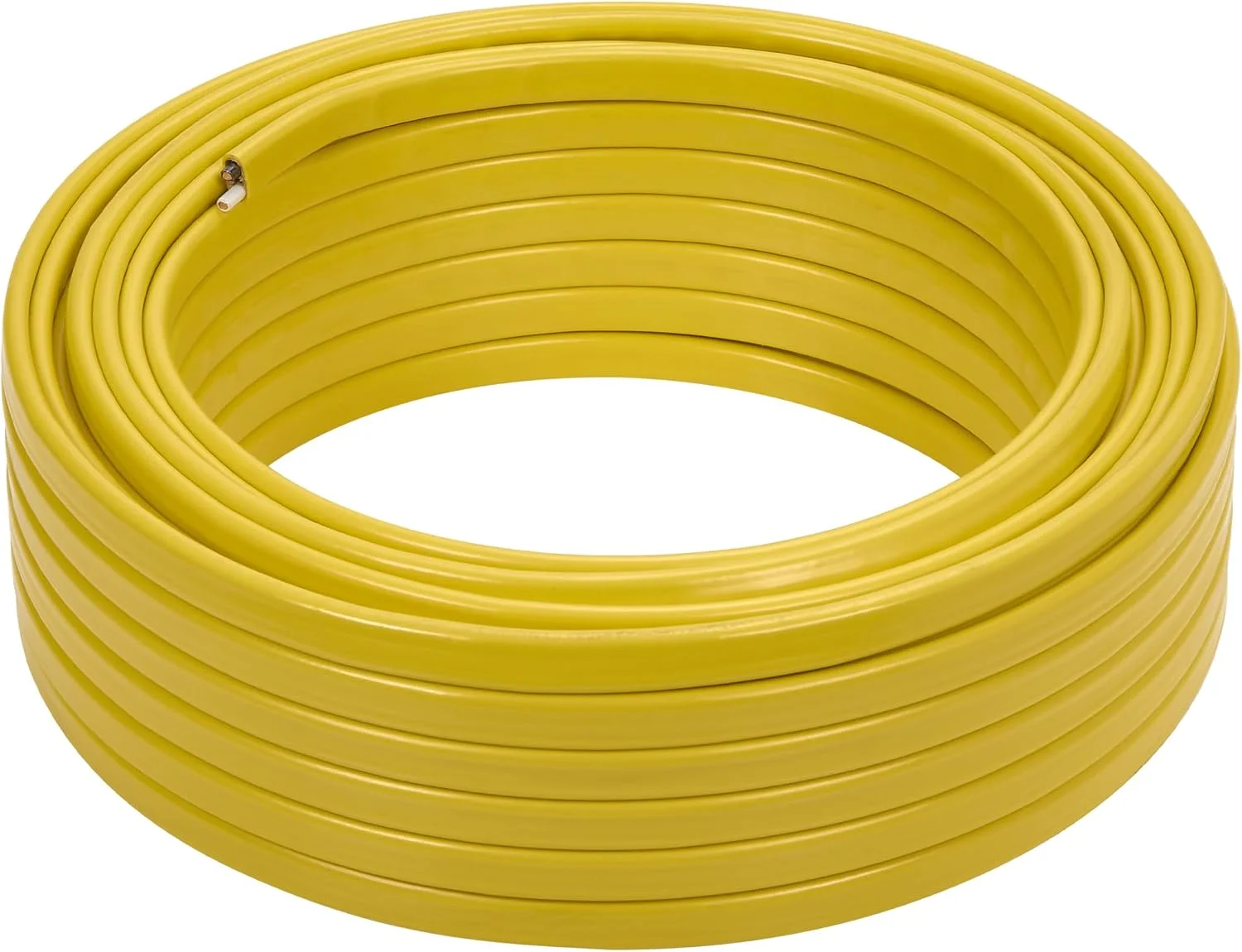 سیم برق مسی جامد زرد رنگ Maxxima با اندازه 12/2 و طول 15 متر، کابل روکش دار غیر فلزی، 600 ولت، سیم کشی مسکونی، مدارهای انشعابی برای روشنایی تک قطبی، پریزها و کلیدها