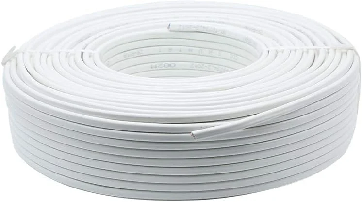 کابل تلفن تخت 4 هسته ای Melfi RJ11 - سیم جامد 90 متری برای اتصالات تلفن و داده قابل اعتماد (سفید 1 رول) کابل تلفن تخت 4 هسته ای Melfi RJ11 - سیم جامد 90 متری برای اتصالات تلفن و داده قابل اعتماد (سفید 1 رول)