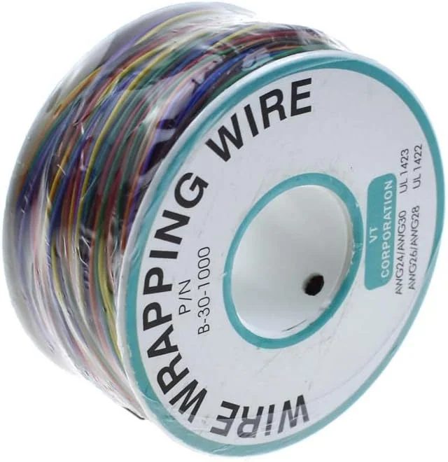 سیم عایق رنگی رلند سان 250 متری 30 AWG 8 سیمه، سیم مسی جامد (8 رنگ) سیم عایق رنگی رلند سان 250 متری 30 AWG 8 سیمه، سیم مسی جامد (8 رنگ)