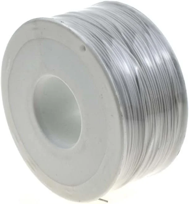 سیم عایق رنگی RELAND SUN، سیم تست 8 رشته ای 30 AWG به طول 250 متر، سیم مسی جامد (سفید)