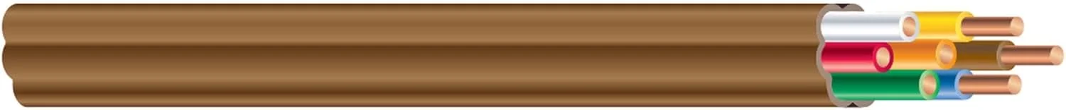 سیم ترموستات جامد مسی قهوه ای Southwire 64170444 به طول 250 فوت، 18/7 سیم ترموستات جامد مسی قهوه ای Southwire 64170444 به طول 250 فوت، 18/7