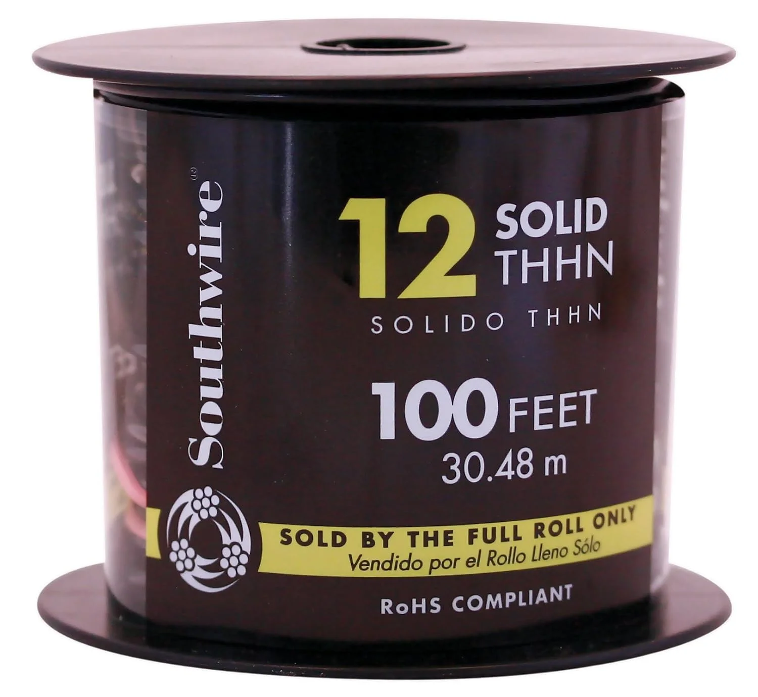 سیم مفتولی THHN مشکی گیج 12، طول 30 متر سیم مفتولی THHN مشکی گیج 12، طول 30 متر