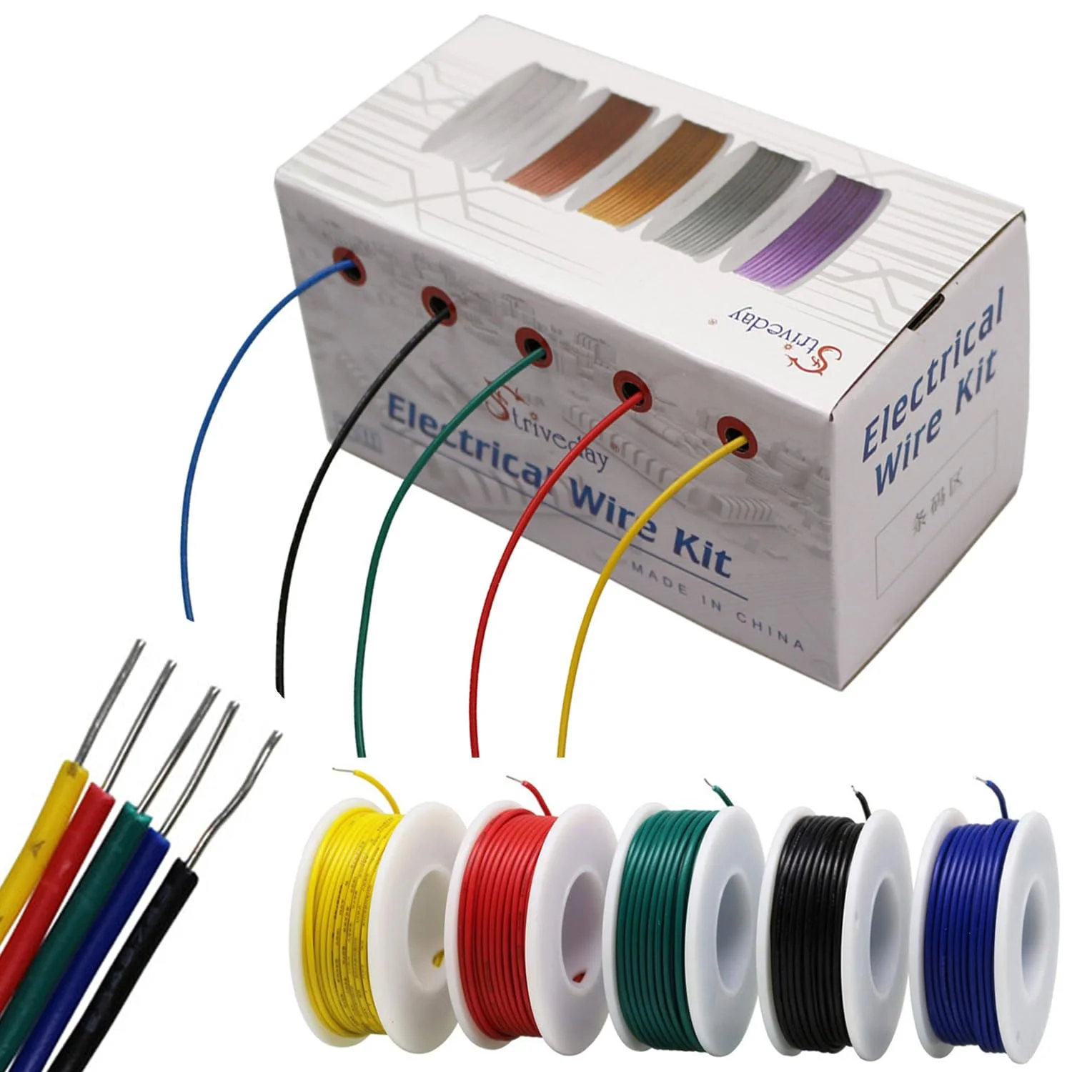 سیم قلع اندود جامد 20 AWG مدل 1007 PVC (6 متر هر رنگ) سیم قلع اندود جامد 20 AWG مدل 1007 PVC (6 متر هر رنگ)