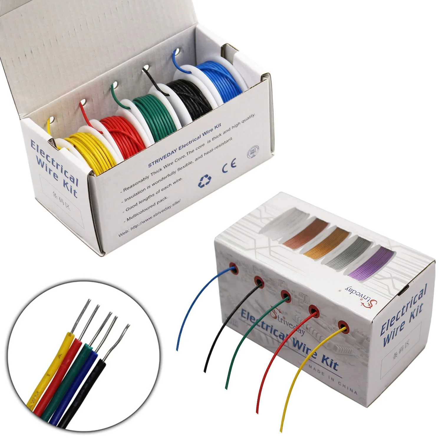 سیم قلع اندود جامد 20 AWG مدل 1007 PVC (6 متر هر رنگ) سیم قلع اندود جامد 20 AWG مدل 1007 PVC (6 متر هر رنگ)