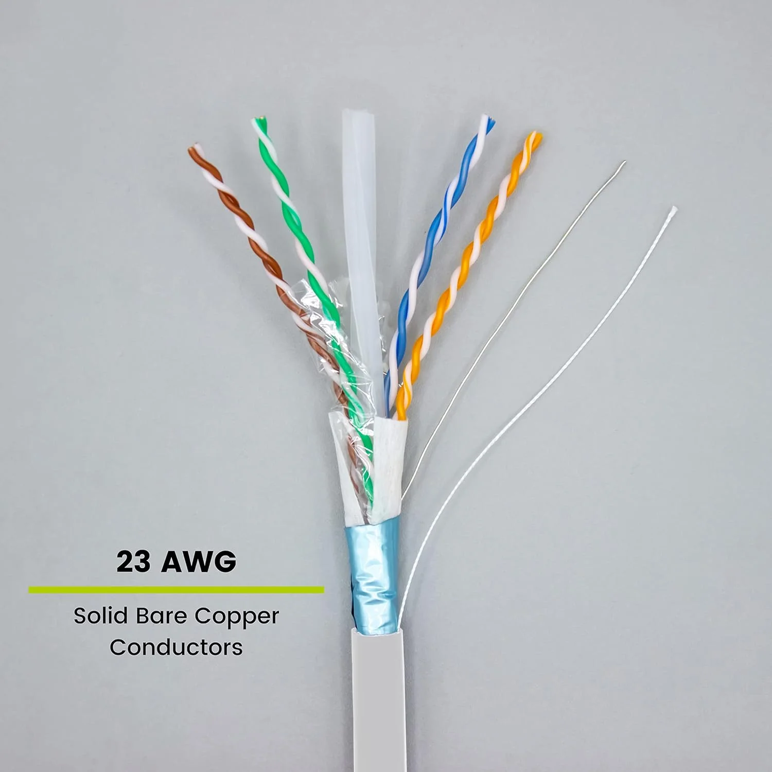 کابل دفن مستقیم Cat6A شیلددار FTP، 152 متر، ضد آب، دارای استاندارد CMX مناسب فضای باز، سفید، مس خالص 23AWG، 750MHz، PoE++ (4PPoE)، دارای لیست ETL، اترنت عمده کابل دفن مستقیم Cat6A شیلددار FTP، 152 متر، ضد آب، دارای استاندارد CMX مناسب فضای باز، سفید، مس خالص 23AWG، 750MHz، PoE++ (4PPoE)، دارای لیست ETL، اترنت عمده