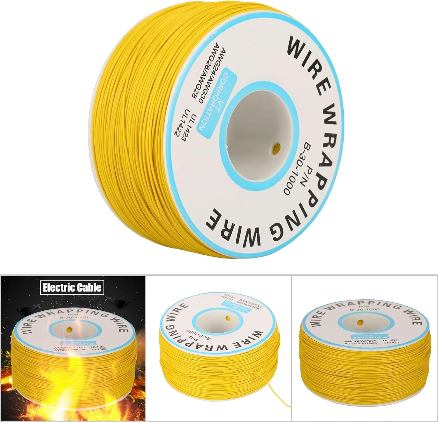 سیم تک رشته مسی روکش دار 30AWG، قلع اندود، عایق انعطاف پذیر، رول 200 متری، قطر هسته 0.25 میلی متر، برای لحیم کاری مادربرد لپ تاپ، ال سی دی، برد بورد، با قرقره پلاستیکی سیم تک رشته مسی روکش دار 30AWG، قلع اندود، عایق انعطاف پذیر، رول 200 متری، قطر هسته 0.25 میلی متر، برای لحیم کاری مادربرد لپ تاپ، ال سی دی، برد بورد، با قرقره پلاستیکی