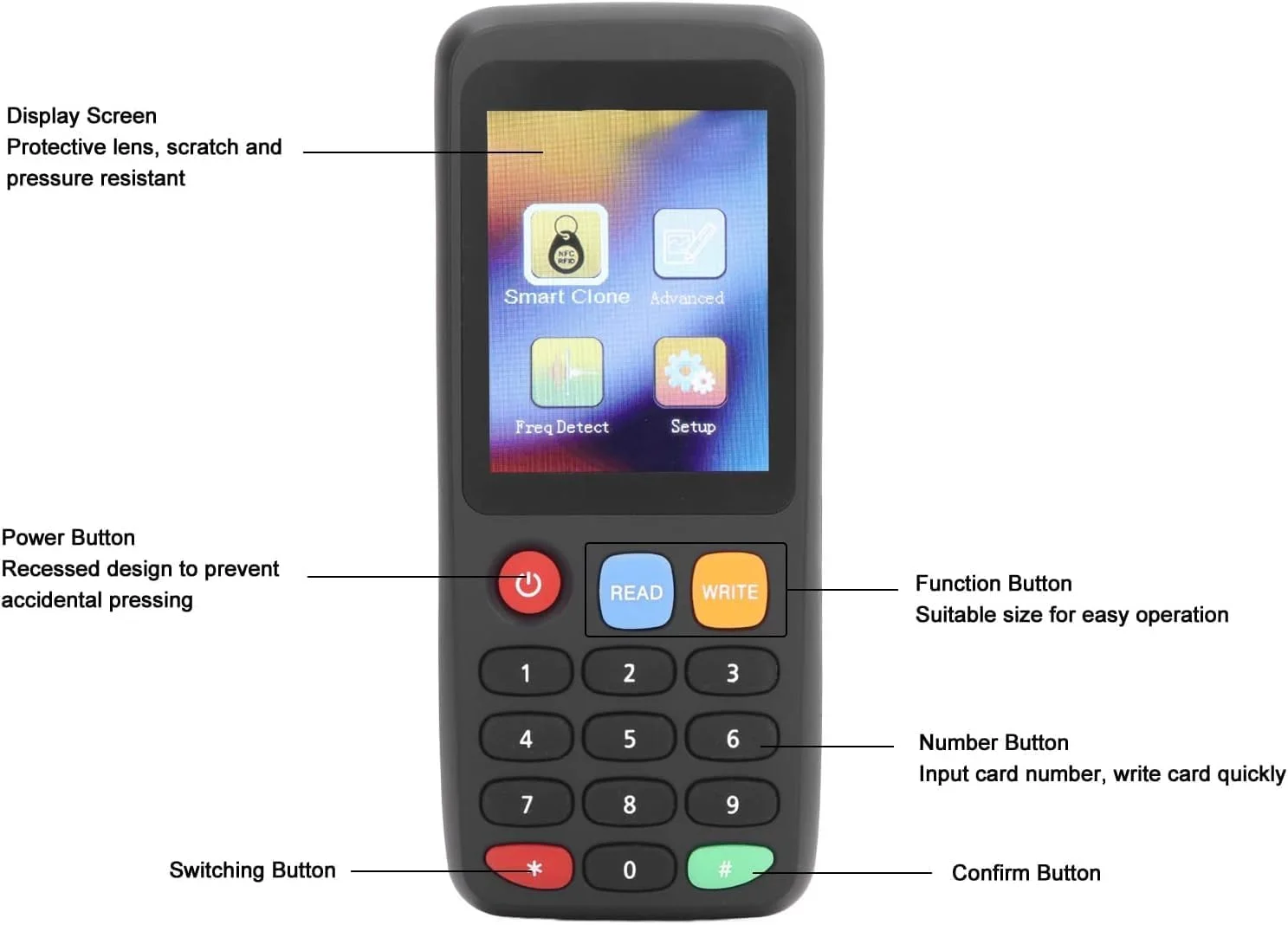 دستگاه کپی، خواندن و نوشتن کارت های RFID و NFC مدل X7-B به همراه 10 کارت (5 عدد 125khz و 5 عدد 13.56mhz) دستگاه کپی، خواندن و نوشتن کارت های RFID و NFC مدل X7-B به همراه 10 کارت (5 عدد 125khz و 5 عدد 13.56mhz)