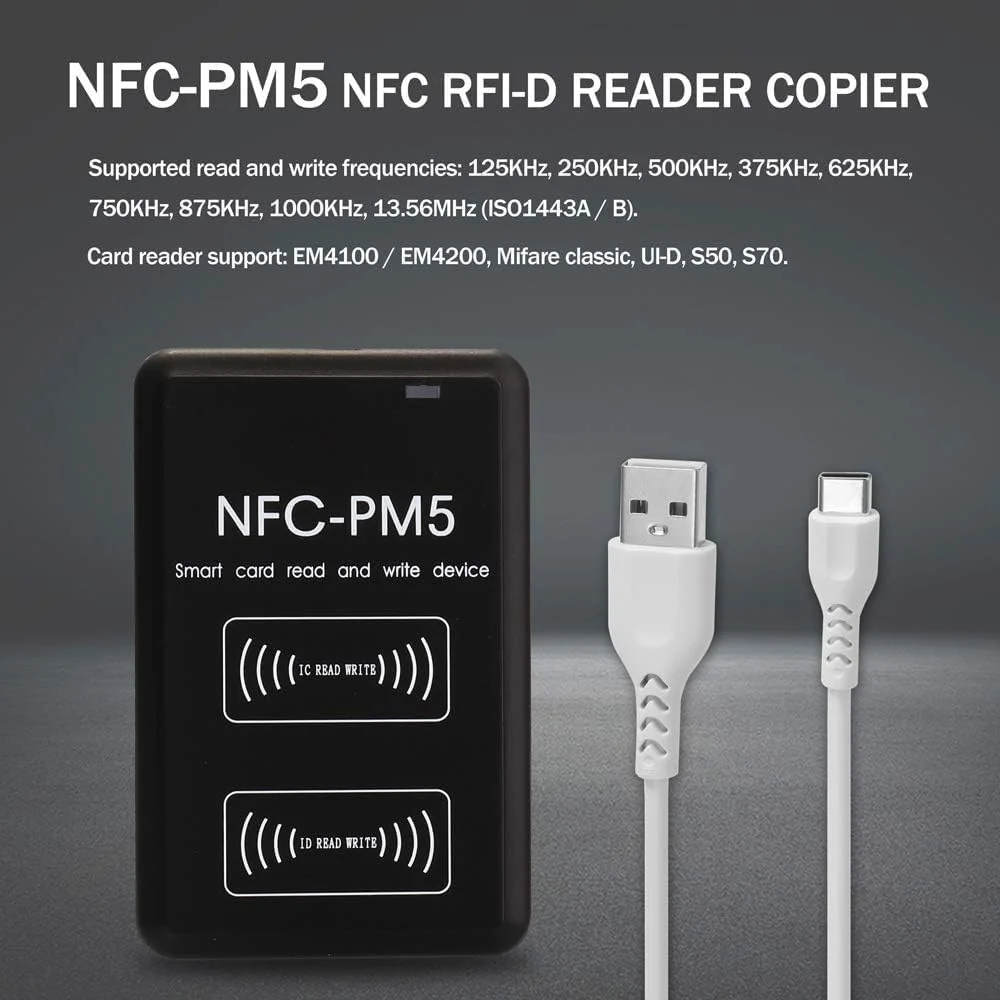 دستگاه کپی کارت هوشمند NFC RFI-D مدل althiqahkey با قابلیت رمزگشایی کامل، دستگاه خواندن و نوشتن کارت هوشمند با فرکانس 125 کیلوهرتز و 13.56 مگاهرتز دستگاه کپی کارت هوشمند NFC RFI-D مدل althiqahkey با قابلیت رمزگشایی کامل، دستگاه خواندن و نوشتن کارت هوشمند با فرکانس 125 کیلوهرتز و 13.56 مگاهرتز