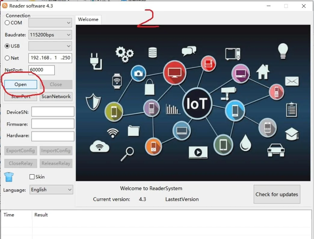 دستگاه کارتخوان/نویسنده RFID UHF با فرکانس 860-960 مگاهرتز، خروجی شبیهسازی صفحه کلید به همراه 3 عدد کارت تست UHF سازگار با استاندارد EPC C1G2 ISO 18000-6C. دستگاه کارتخوان/نویسنده RFID UHF با فرکانس 860-960 مگاهرتز، خروجی شبیهسازی صفحه کلید به همراه 3 عدد کارت تست UHF سازگار با استاندارد EPC C1G2 ISO 18000-6C.