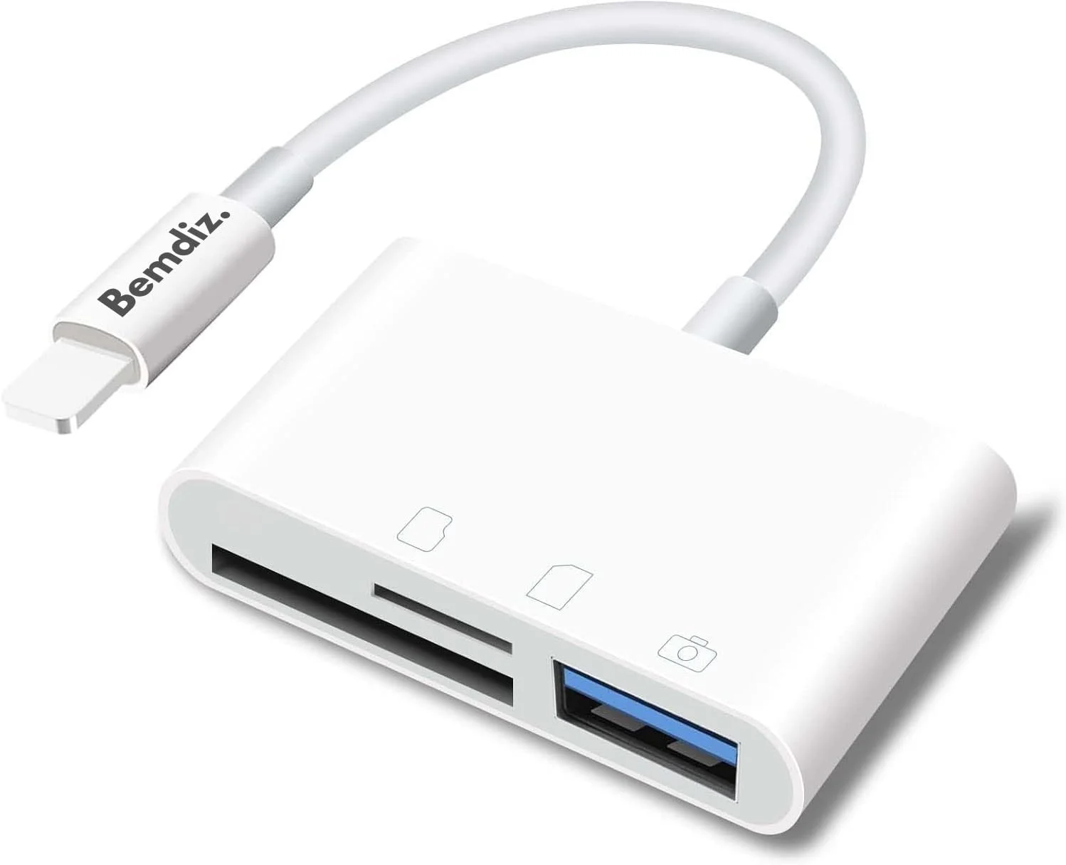 کارت خوان SD مدل BEMDIZ برای آیفون و آیپد، آداپتور دوربین USB قابل حمل 3 در 1 USB Female OTG سازگار با کارت SD/TF، کارت خوان حافظه قابل حمل برای آیفون و آیپد کارت خوان SD مدل BEMDIZ برای آیفون و آیپد، آداپتور دوربین USB قابل حمل 3 در 1 USB Female OTG سازگار با کارت SD/TF، کارت خوان حافظه قابل حمل برای آیفون و آیپد