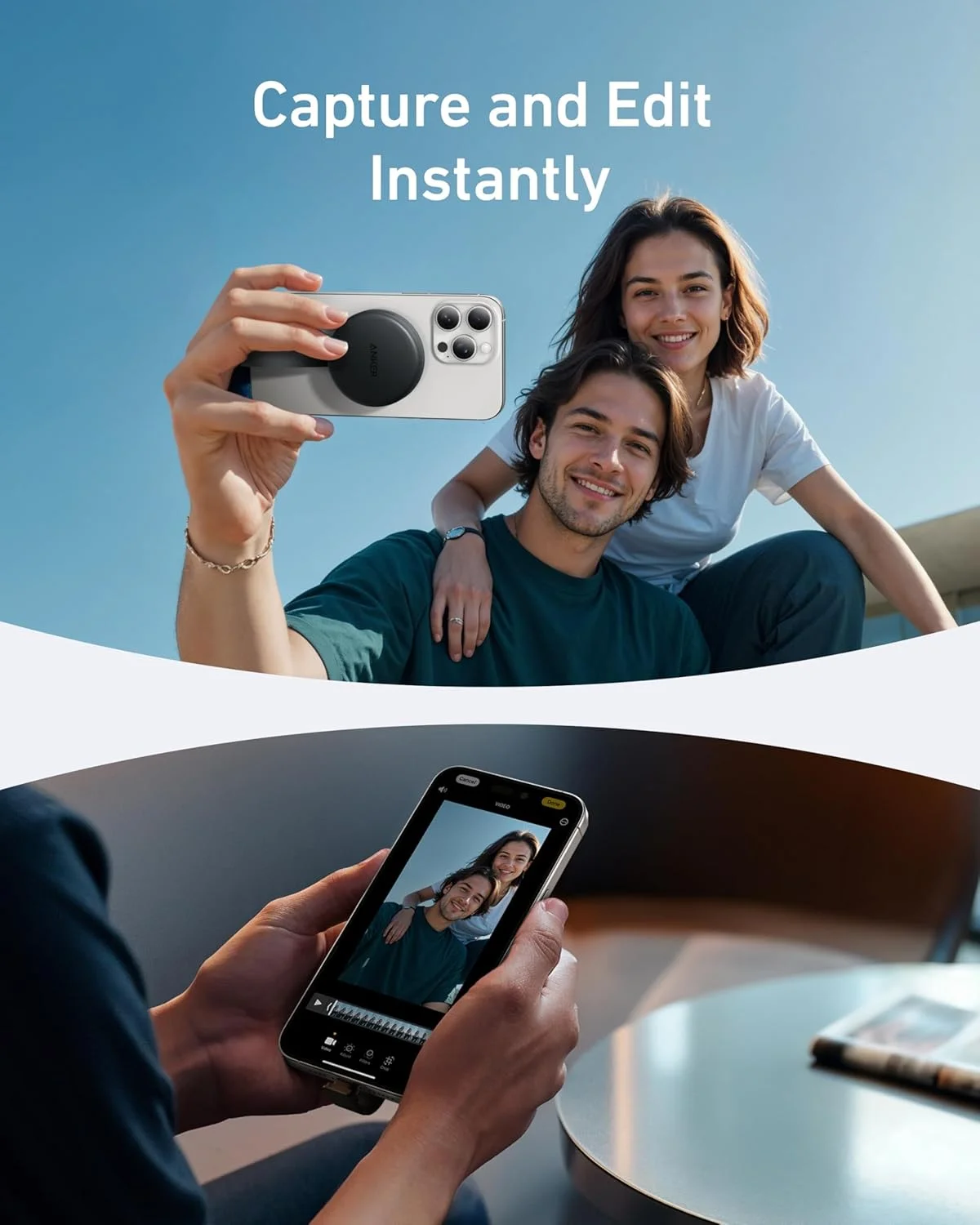 آداپتور USB-C انکر MagGo، کارت خوان SD برای سری آیفون 17، کارت خوان حافظه مغناطیسی قابل حمل با کابل داخلی، دو اسلات برای کارت SD و TF، حداکثر سرعت انتقال داده 312 مگابایت بر ثانیه برای دستگاه های USB C (مشکی) آداپتور USB-C انکر MagGo، کارت خوان SD برای سری آیفون 17، کارت خوان حافظه مغناطیسی قابل حمل با کابل داخلی، دو اسلات برای کارت SD و TF، حداکثر سرعت انتقال داده 312 مگابایت بر ثانیه برای دستگاه های USB C (مشکی)