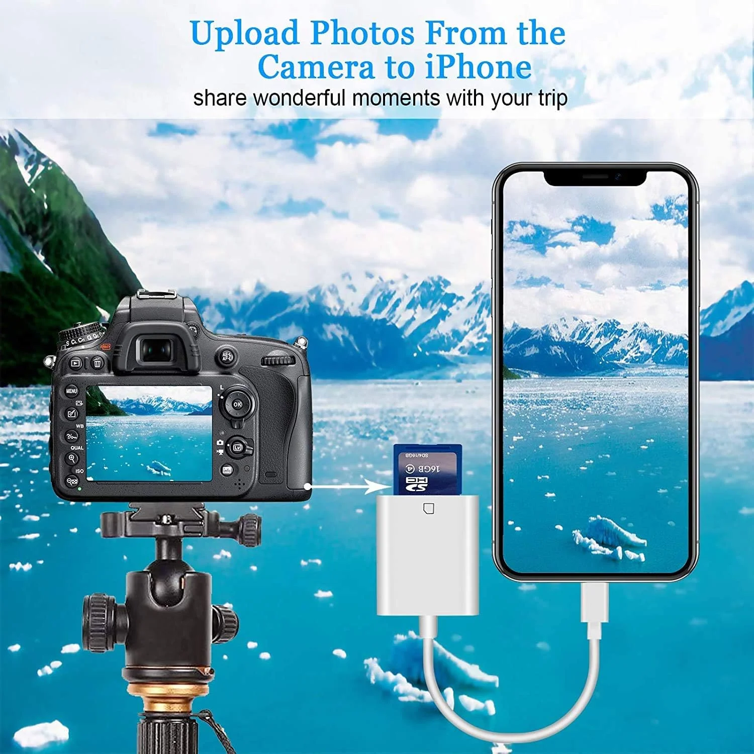 تبدیل لایتنینگ به کارت حافظه SD دوربین Veetone دارای گواهینامه Apple MFi برای آیفون و آیپد، کارت خوان حافظه دوربین تریل، آداپتور کارت SD برای آیفون 12/11/XS/XR/X/8/7/iPad، اتصال و استفاده آسان