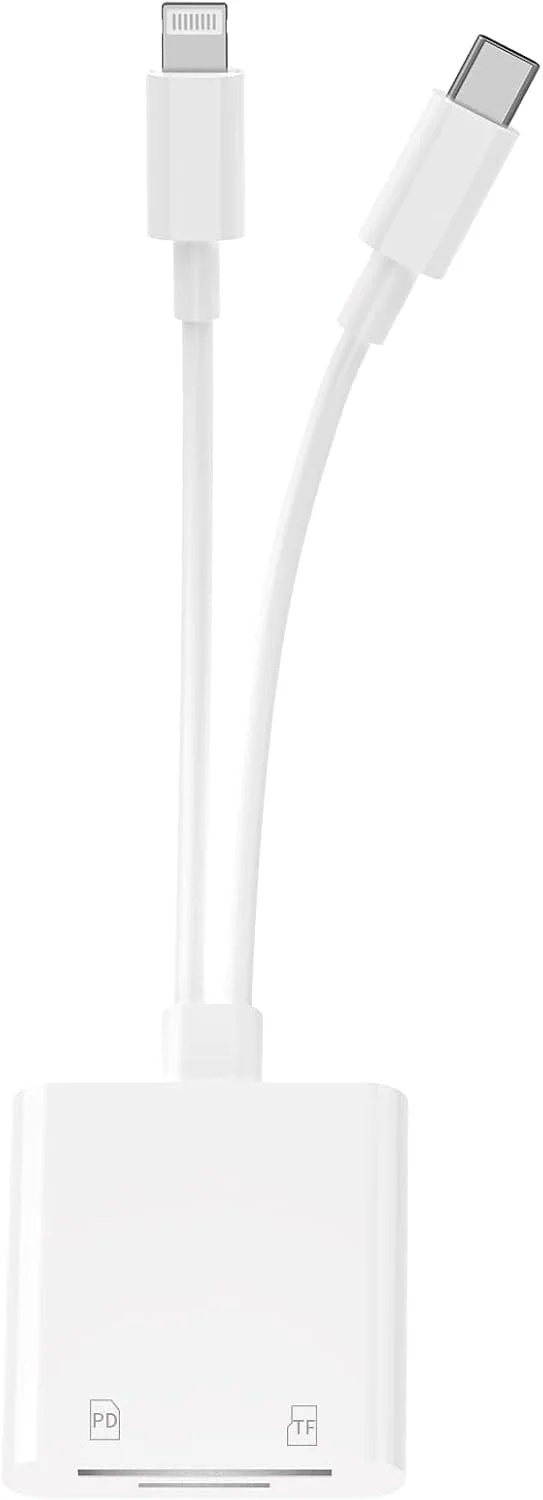 کارت خوان SD نالاکال، کارت خوان دوربین 4 در 1 با دو اسلات برای MicroSD/TF، آداپتور نمایشگر کارت حافظه دوربین بازی، اتصال آسان برای آیفون/آیپد/آی مک/DJI