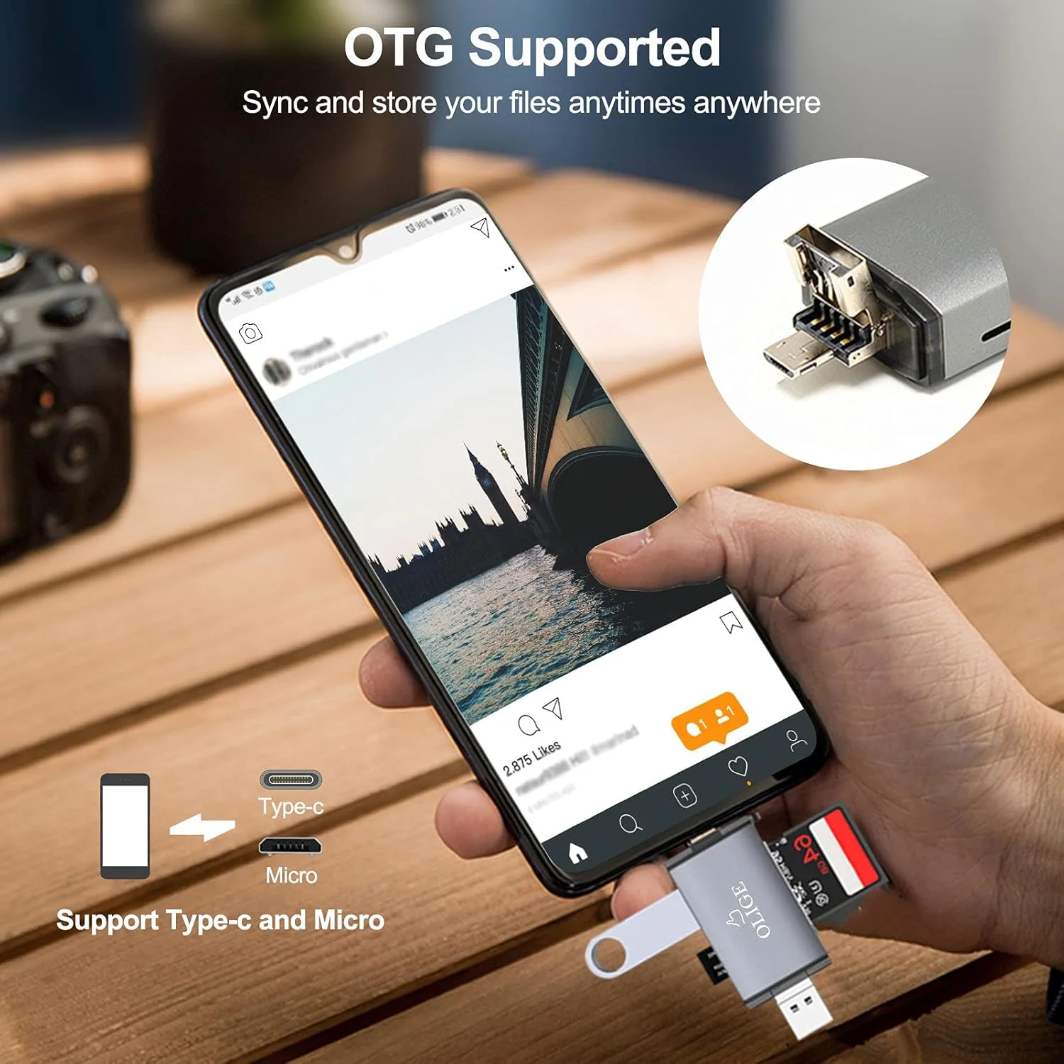 کارت خوان SD، کارت خوان حافظه 6 در 1 USB 3.0، آداپتور Micro SD به USB، نمایشگر دوربین تریل برای Samsung Galaxy/Note S20/10، تلفن Android، MacBook iPad Air/Pro، کامپیوتر Windows و دوربین داش کارت خوان SD، کارت خوان حافظه 6 در 1 USB 3.0، آداپتور Micro SD به USB، نمایشگر دوربین تریل برای Samsung Galaxy/Note S20/10، تلفن Android، MacBook iPad Air/Pro، کامپیوتر Windows و دوربین داش