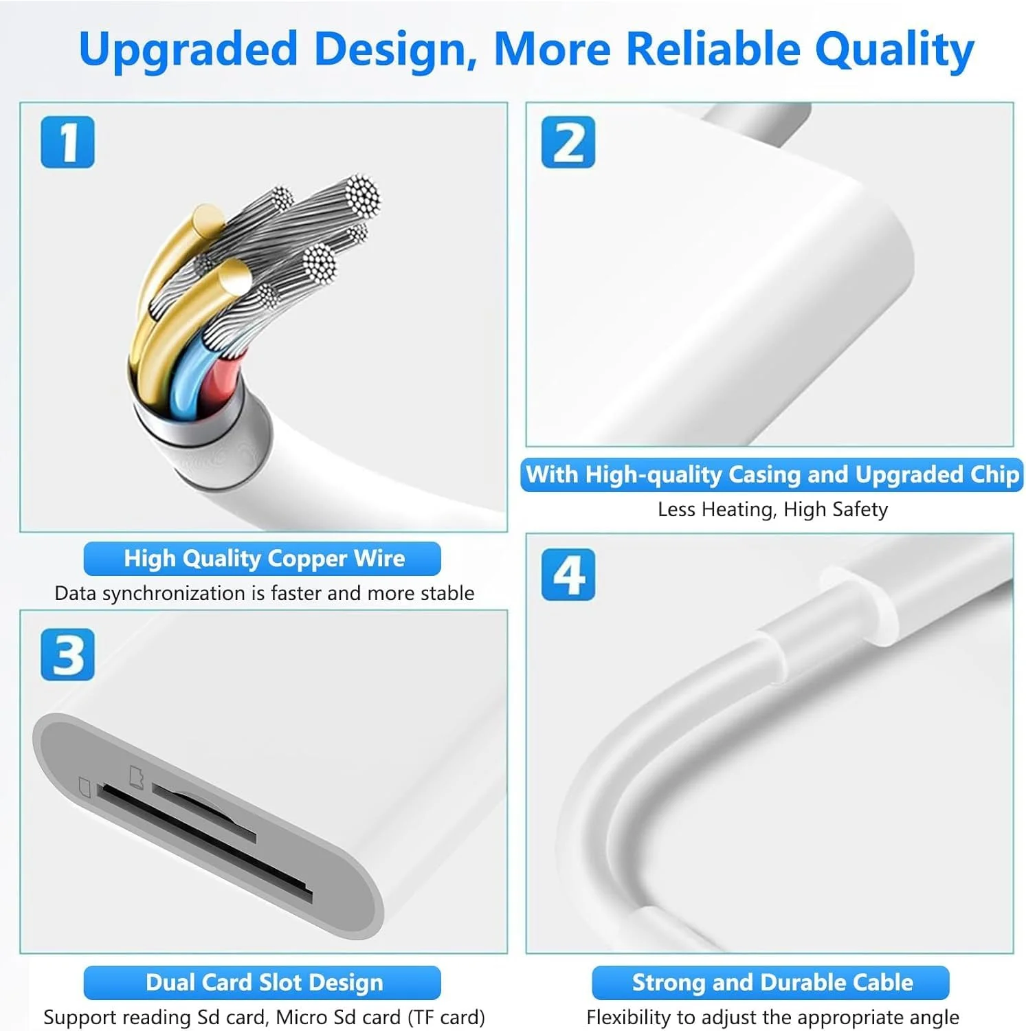 کارت خوان USB C SD با پورت USB 3.0 و پورت شارژ، آداپتور OTG کارت خوان USB Type C به Micro SD/SD مدل FUHAYA 4 در 1 سازگار با iPhone 15/15 Pro/15 Pro Max/15 Plus، Galaxy S24 S23 S22، iPad Pro کارت خوان USB C SD با پورت USB 3.0 و پورت شارژ، آداپتور OTG کارت خوان USB Type C به Micro SD/SD مدل FUHAYA 4 در 1 سازگار با iPhone 15/15 Pro/15 Pro Max/15 Plus، Galaxy S24 S23 S22، iPad Pro