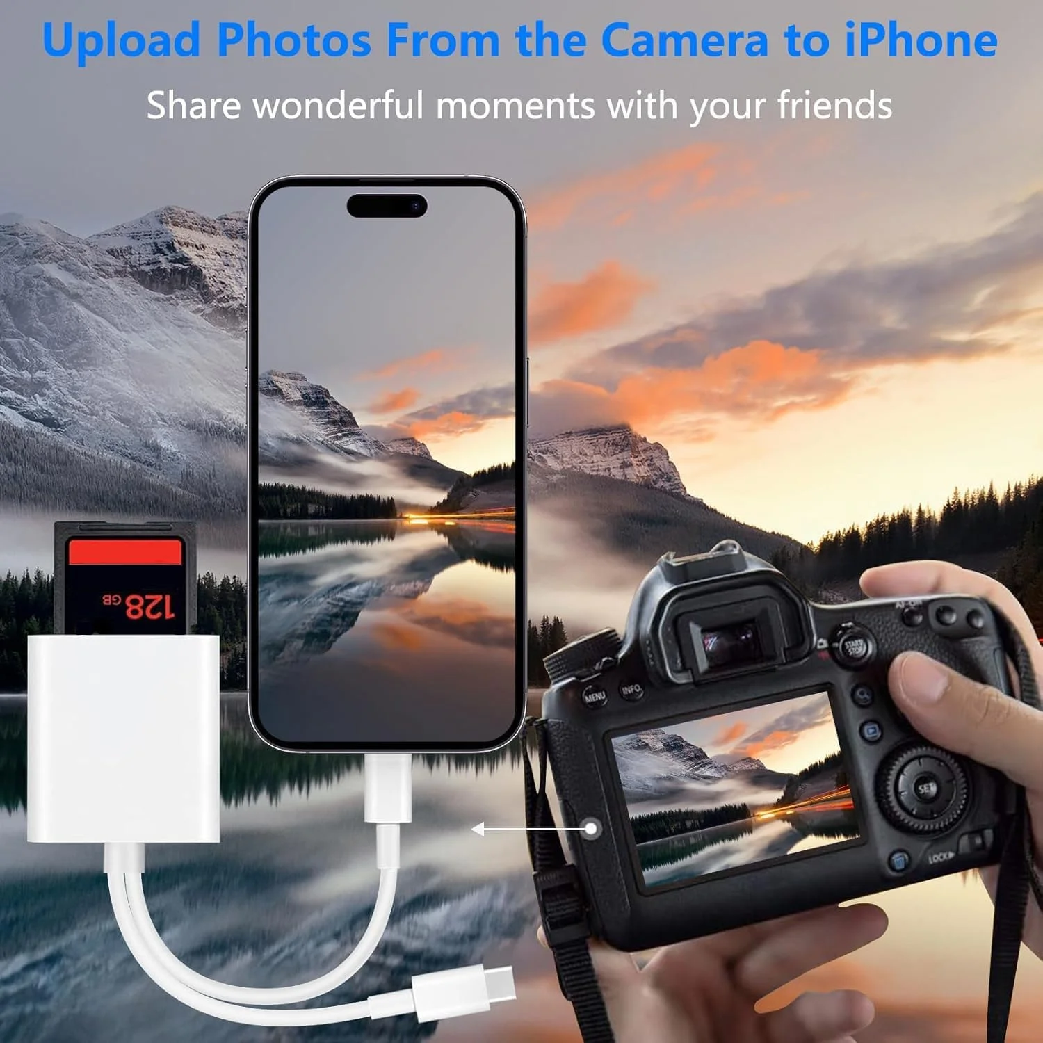 کارت خوان SD برای آیفون/آیپد/اندروید/دوربین، آداپتور کارت SD USB C با دو اسلات برای MicroSD/TF، آداپتور Type C OTG، کارت خوان نمایشگر کارت حافظه دوربین کارت خوان SD برای آیفون/آیپد/اندروید/دوربین، آداپتور کارت SD USB C با دو اسلات برای MicroSD/TF، آداپتور Type C OTG، کارت خوان نمایشگر کارت حافظه دوربین