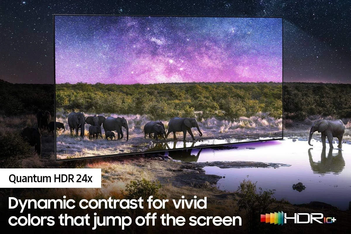 تلویزیون هوشمند 55 اینچی سامسونگ Neo QLED 4K QN85B سری Mini LED Quantum HDR 24x Dolby Atmos Motion Xcelerator Turbo+ مدل 2022 - نسخه بین المللی (بازسازی شده)