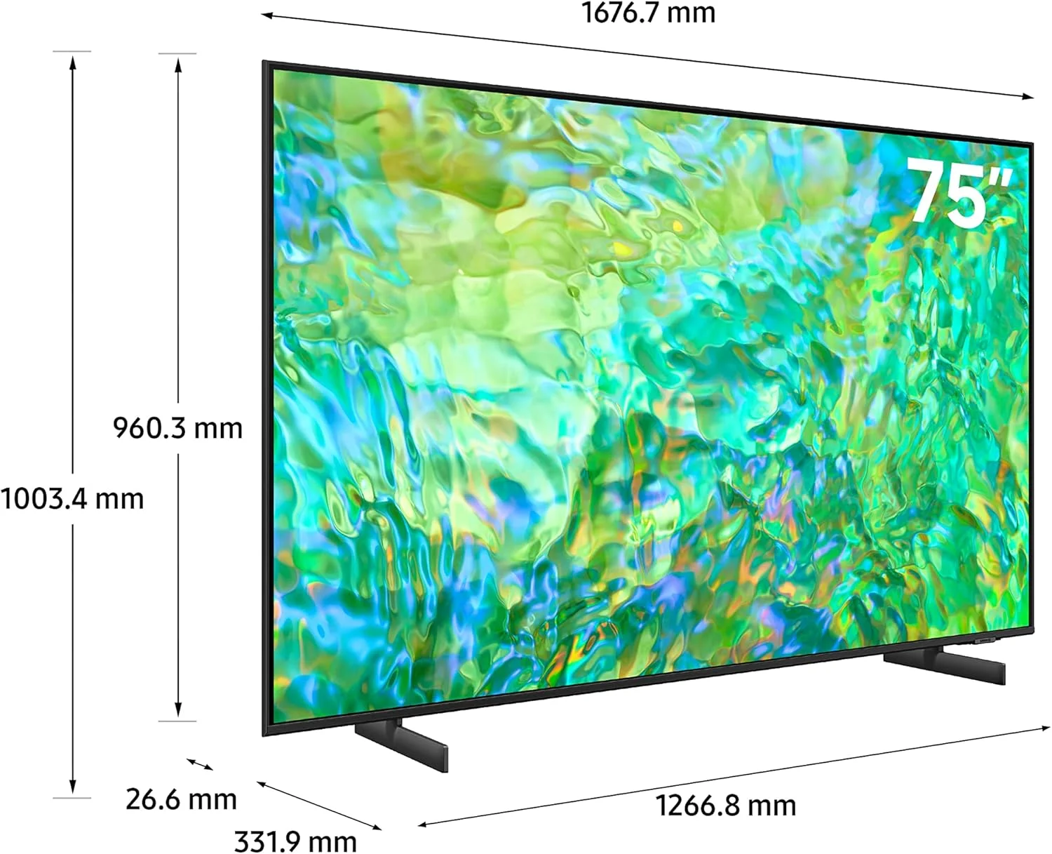 تلویزیون 75 اینچ سامسونگ 4K LED HDR Crystal UHD پردازنده کریستال Airslim Dynamic Crystal Color مدل UA75CU8000UXZN (مدل 2023 - نسخه امارات) تلویزیون 75 اینچ سامسونگ 4K LED HDR Crystal UHD پردازنده کریستال Airslim Dynamic Crystal Color مدل UA75CU8000UXZN (مدل 2023 - نسخه امارات)