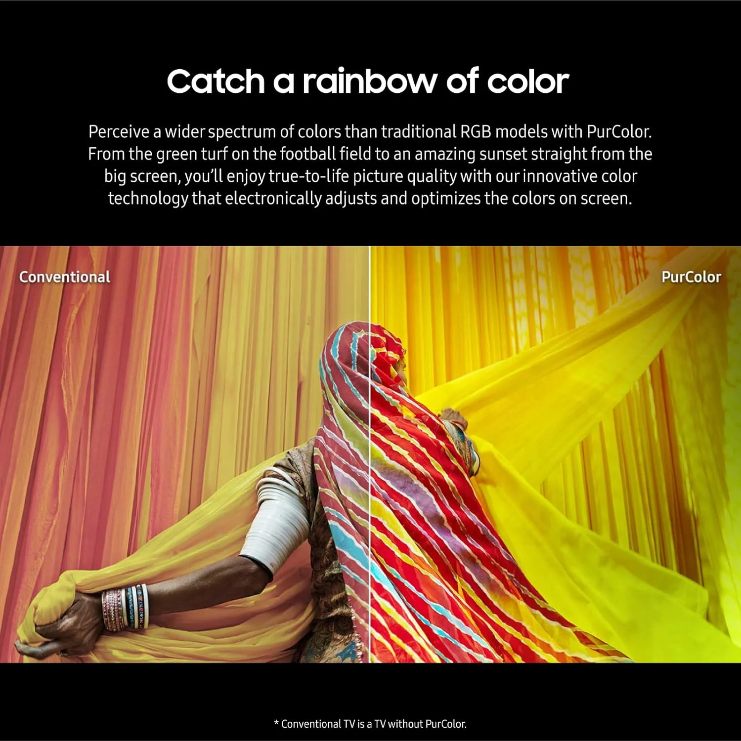 تلویزیون هوشمند سامسونگ، کریستال یو اچ دی، 75 اینچ، مشکی، پردازنده کریستال 4K، اسمارت هاب، صدای ردیابی اشیاء لایت، UA75CU7000 - نسخه بین المللی 2023