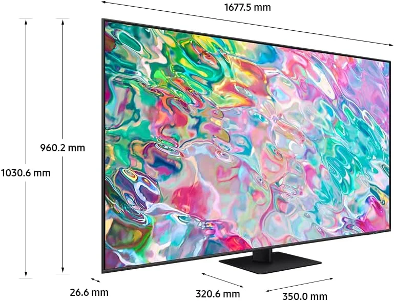 تلویزیون 75 اینچ سامسونگ QLED 4K Quantum HDR LED Calibration - QA75Q70BAUXZN (مدل 2022)