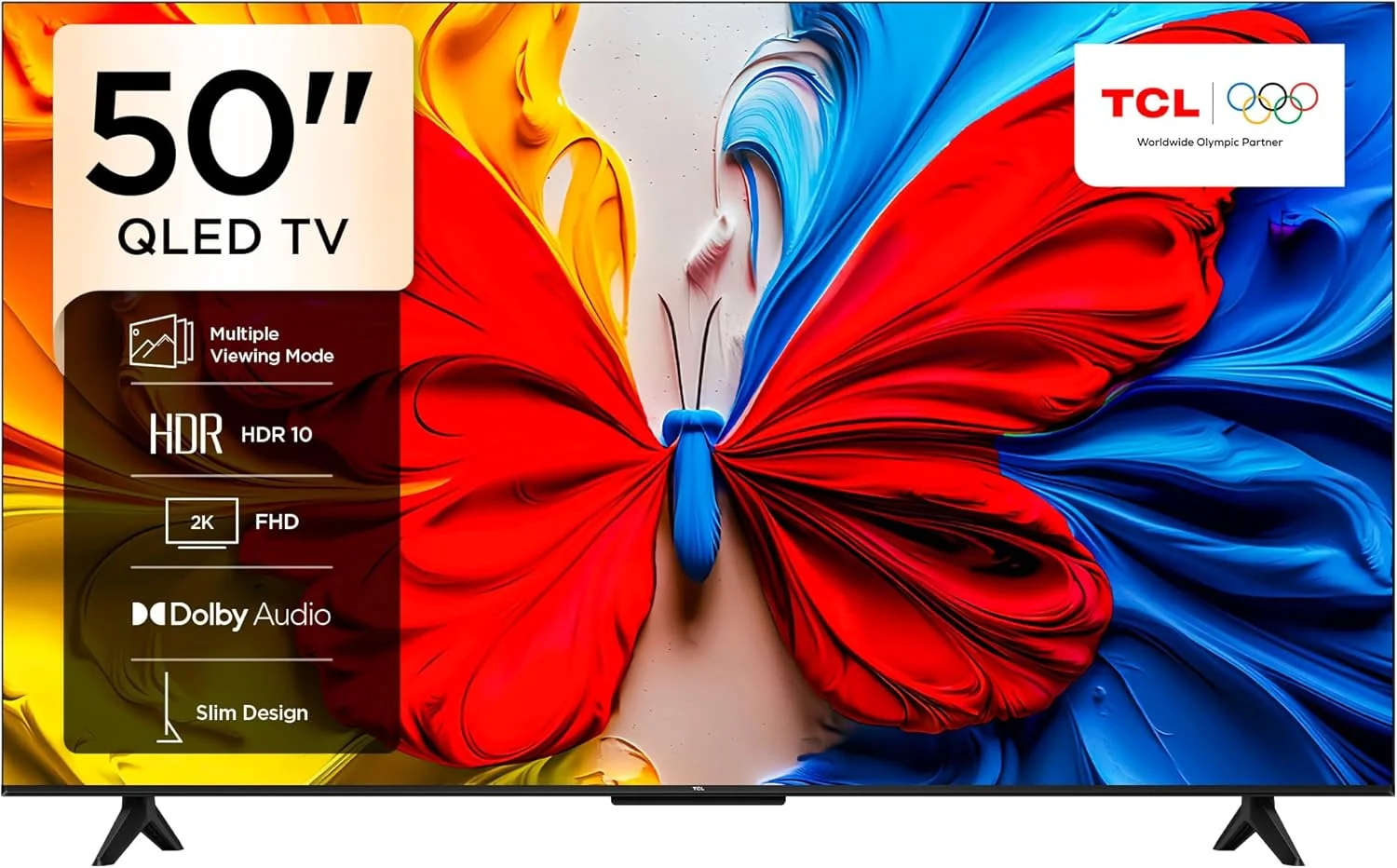 تلویزیون هوشمند 50 اینچی TCL مدل 50S5K، تلویزیون QLED HDR 10 با Google TV، صدای Dolby، حالت بازی، مراقبت چندگانه از چشم با طراحی باریک (مدل 2025) تلویزیون هوشمند 50 اینچی TCL مدل 50S5K، تلویزیون QLED HDR 10 با Google TV، صدای Dolby، حالت بازی، مراقبت چندگانه از چشم با طراحی باریک (مدل 2025)