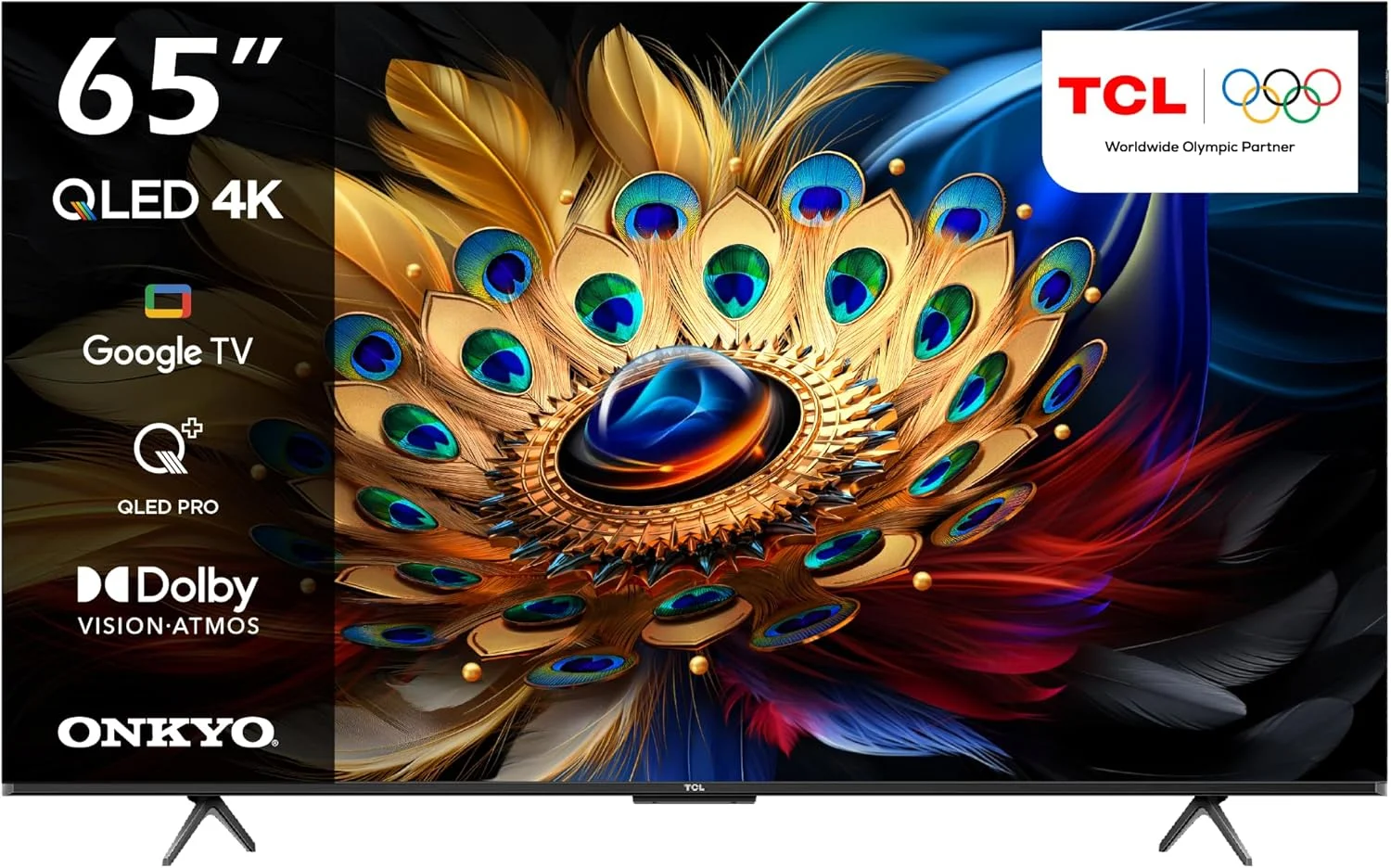 تلویزیون هوشمند 65 اینچ TCL 4K QLED Pro Google TV، HDR 10+، Dolby Vision Atmos، 120 هرتز VRR+120 هرتز DLG، ONKYO 2.1ch، طراحی باریک و یکپارچه – مدل 65C655 (مدل 2024) تلویزیون هوشمند 65 اینچ TCL 4K QLED Pro Google TV، HDR 10+، Dolby Vision Atmos، 120 هرتز VRR+120 هرتز DLG، ONKYO 2.1ch، طراحی باریک و یکپارچه – مدل 65C655 (مدل 2024)